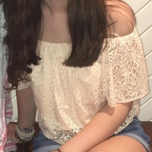 Off the shoulder floral tank top